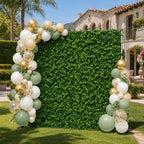 3D Artificial Grass Wall Backdrop for Party Event Decor – Realistic Greenery Panel 8x8ft