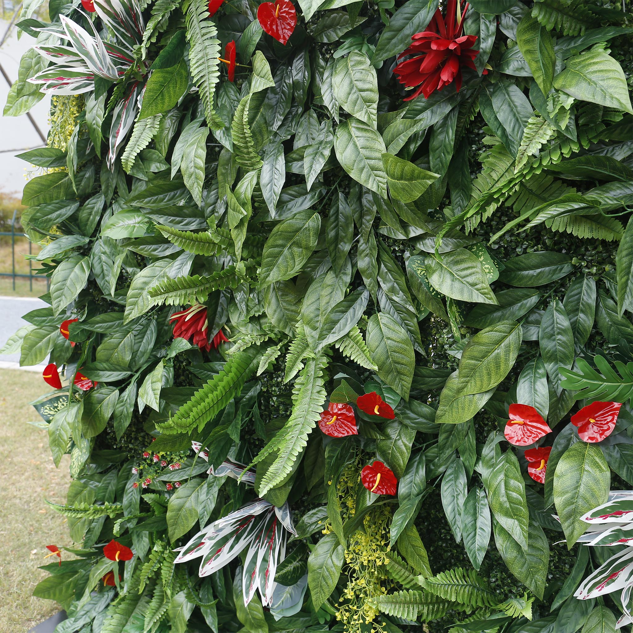 3D Artificial Green Plant Wall Backdrop for Wedding Garden & Party Decoration