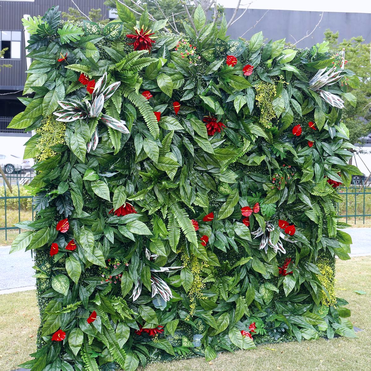 3D Artificial Green Plant Wall Backdrop for Wedding Garden & Party Decoration