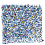 Atlasflowerswall 3D Blue Rose Flower Wall Fabric Rolling Up Curtain Floral Backdrop Wedding Party Decor