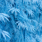 3D Light Blue Fern Artificial Flower Wall Backdrop for Wedding & Event Decor
