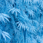 3D Light Blue Fern Artificial Flower Wall Backdrop for Wedding & Event Decor