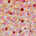 Premium 3D Pink Yellow Hydrangea Flower Wall Backdrop for Wedding Party & Event Decor