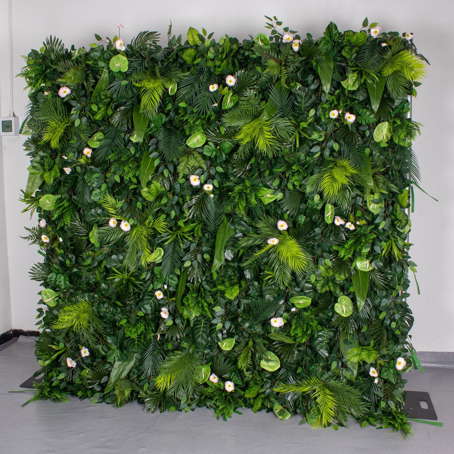 3D Tropical Green Greenery Wall Backdrop for Event & Party Decoration