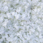 3D White Artificial Flower Wall 8x8ft Backdrop for Wedding & Events