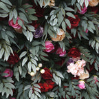 5D Burgundy Pink Rose Mixed Flower Wall Backdrop for Wedding & Event Decor