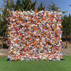 5D Colorful Mixed Rose and Daisy Flower Wall Backdrop for Wedding Event Decor