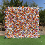 5D Colorful Mixed Rose and Daisy Flower Wall Backdrop for Wedding Event Decor