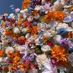 5D Colorful Mixed Rose and Daisy Flower Wall Backdrop for Wedding Event Decor