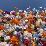 5D Colorful Mixed Rose and Daisy Flower Wall Backdrop for Wedding Event Decor