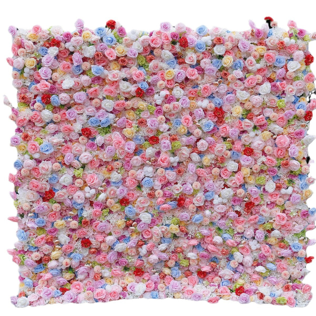 5D Colorful Mixed Rose Flower Wall Backdrop for Event Party Decoration