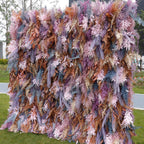 5D Colorful Pampas Grass Flower Wall Backdrop for Wedding & Party Decoration