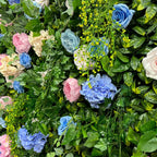 5D Forest Greenery Fabric Artificial Flower Wall Backdrop for Wedding & Party Decor