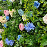 5D Forest Greenery Fabric Artificial Flower Wall Backdrop for Wedding & Party Decor