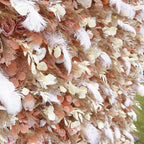 Atlasflowerswall 5D Frost Feather Fabric Floral Wall Background Wall for Online Photos and Wedding Decoration