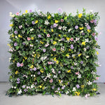 5D Garden Style Greenery Artificial Flower Wall Backdrop for Wedding & Party Decor