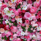 5D Luxury Pink Red Rose Floral Wall Backdrop for Wedding & Events