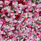 5D Luxury Pink Red Rose Floral Wall Backdrop for Wedding & Events