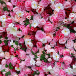 5D Luxury Pink Red Rose Floral Wall Backdrop for Wedding & Events