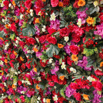 5D Luxury Red Rose Mixed Floral Flower Wall Backdrop for Wedding Event Party Decor