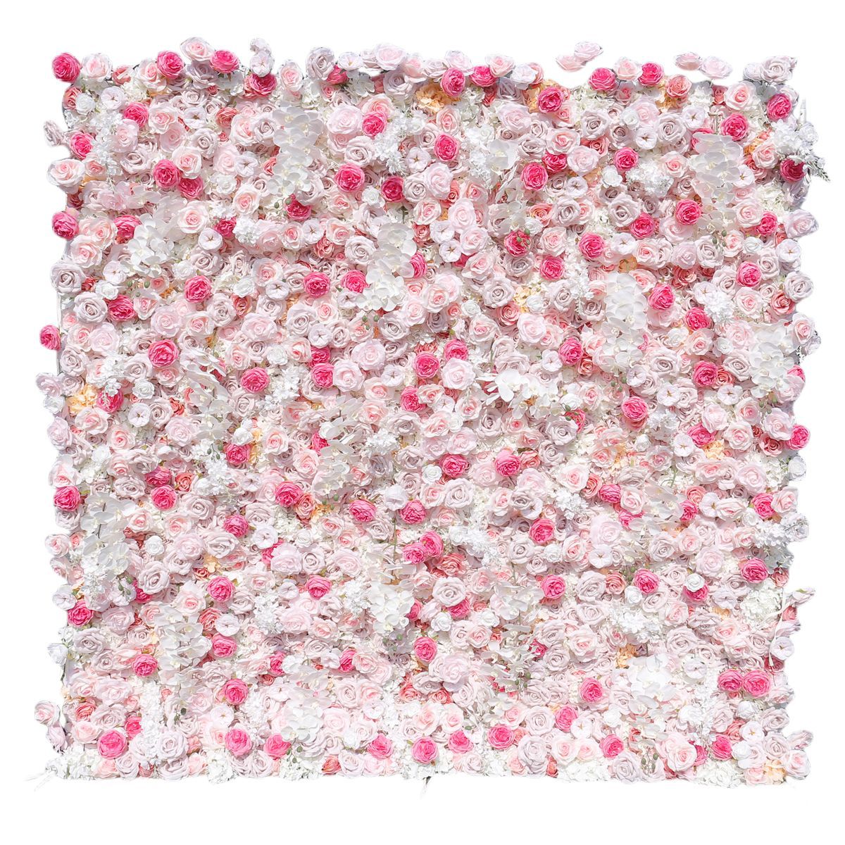 5D Dreamy Peach Pink Rose Rolling Up Flower Wall Backdrop for Party & Birthday Decor