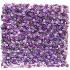 Atlasflowerswall 5D Purple Rose and Hydrangea Flower Wall Recessed Wedding Party Decoration Background