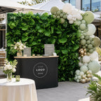 8x8ft Artificial Greenery Wall Backdrop – Tropical Green Wall for Events