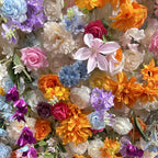 5D Colorful Mixed Rose and Daisy Flower Wall Backdrop for Wedding Event Decor
