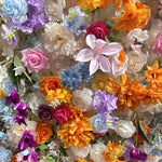 5D Colorful Mixed Rose and Daisy Flower Wall Backdrop for Wedding Event Decor