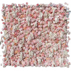 Atlasflowerswall 5D Artificial Flower Wall Rolling Up Pink Roses Floral Backdrop