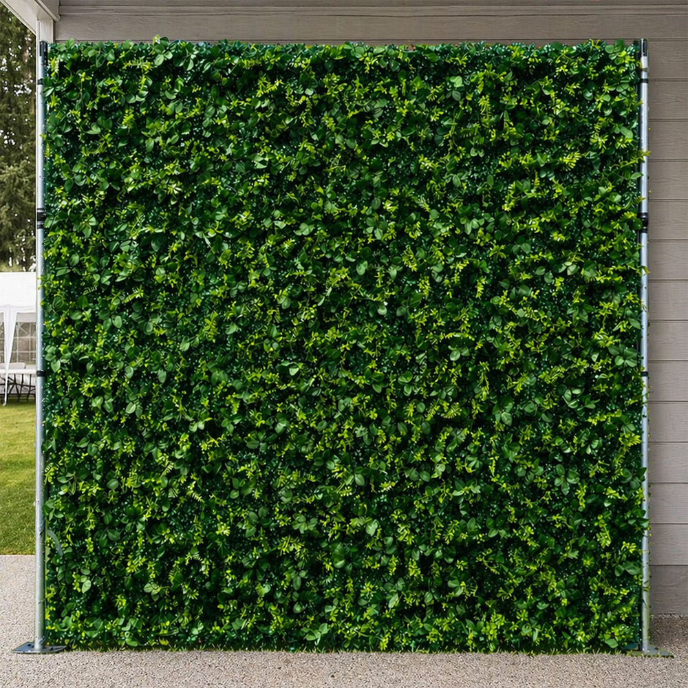3D Artificial Grass Wall Backdrop for Party Event Decor – Realistic Greenery Panel 8x8ft
