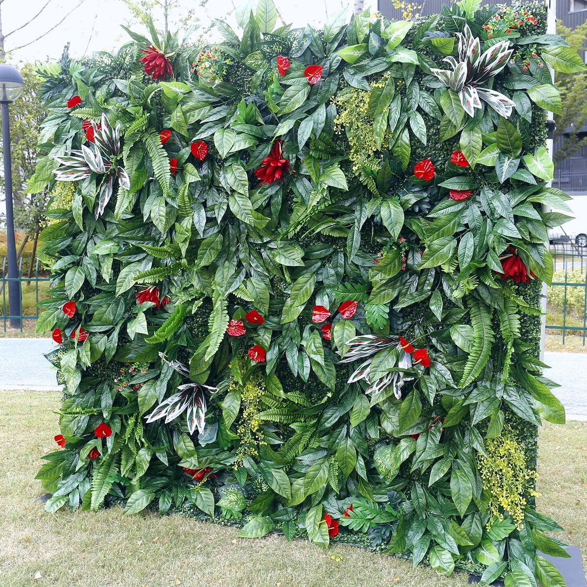 3D Artificial Green Plant Wall Backdrop for Wedding Garden & Party Decoration