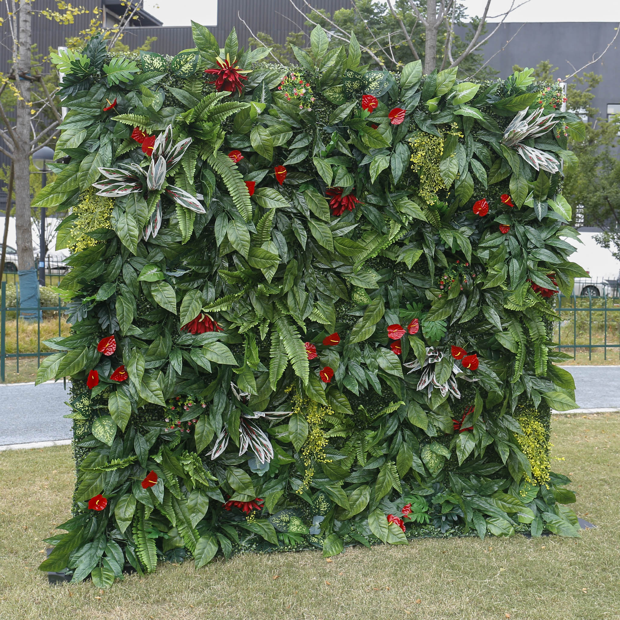 3D Artificial Green Plant Wall Backdrop for Wedding Garden & Party Decoration