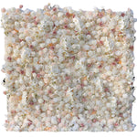 Atlasflowerswall 5D Champagne White Rose Fabric Flower Wall Backdrop for Event & Party Décor