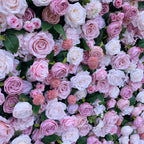 Atlasflowerswall 5D Pink Rose Artificial Flower Wall Backdrop for Wedding & Event Decor