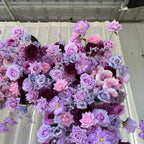 Atlasflowerswall 5D Purple Rose Flower Arch Fabric Backdrop