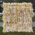 Atlasflowerswall 8x8FT Luxury Pampas Grass Wall Backdrop with Artificial Greenery for Wedding & Event Decor