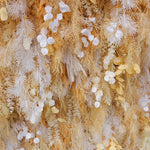 Pampas Grass Wall Backdrop with Artificial Greenery for Wedding & Event Decor