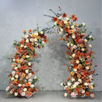 AtlasFlowersWall Artificial Floral Horn Arch Backdrop for Wedding Ceremony, Proposal & Event Decoration