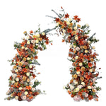 AtlasFlowersWall Artificial Floral Horn Arch Backdrop for Wedding Ceremony, Proposal & Event Decoration