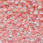 Atlasflowerswall 3D Blush Pink & White Rose Flower Wall Backdrop for Wedding Event Decor