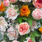 Atlasflowerswall Colored Rose Horn Arch Artificial Flower Wedding Party Decoration