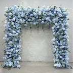 Atlasflowerswall Luxury Light Blue Rose Square Arch with Frame for Wedding Party Event Backdrop