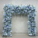 Atlasflowerswall Luxury Light Blue Rose Square Arch with Frame
