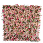 Atlasflowerswall 5D Pink Fabric Rolling Up Curtain Floral Backdrop For Wedding Party Decor