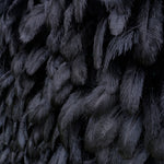 Luxury Black Ostrich Feather Wall Backdrop Roll Up Cloth for Wedding Party Decor