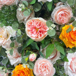 Atlasflowerswall Colored Rose Horn Arch Artificial Flower Wedding Party Decoration
