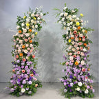 Atlasflowerswall Colored Rose Horn Arch Artificial Flower Wedding Party Decoration