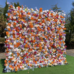 5D Colorful Mixed Rose and Daisy Flower Wall Backdrop for Wedding Event Decor