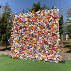 5D Colorful Mixed Rose and Daisy Flower Wall Backdrop for Wedding Event Decor